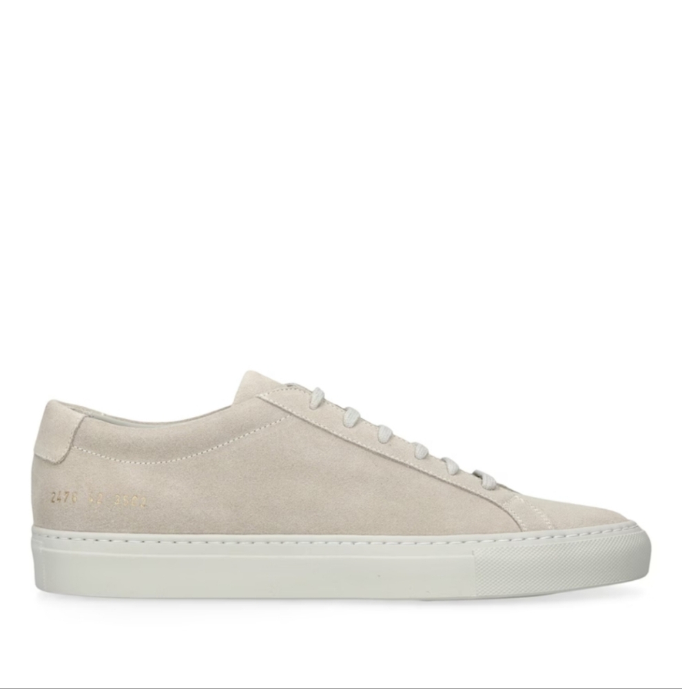 Common Projects Beige Suede Sneakers